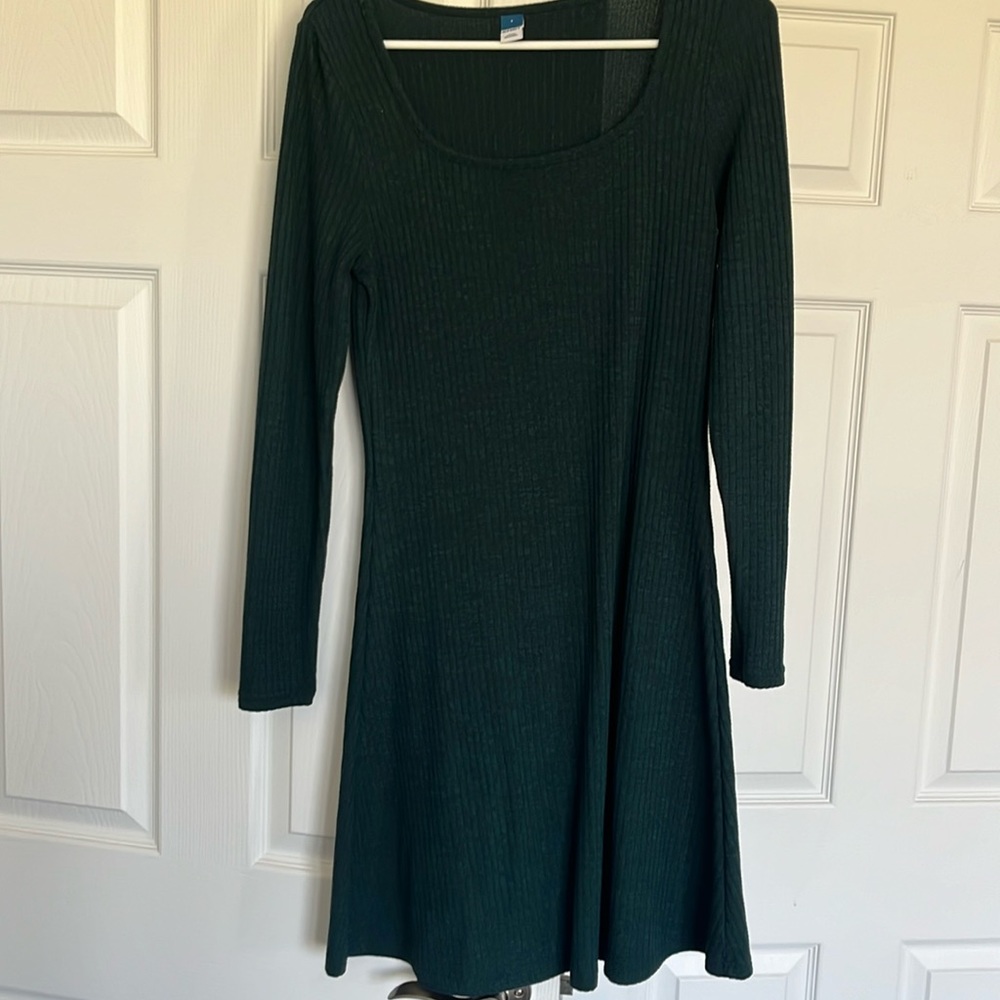 midi teal dress